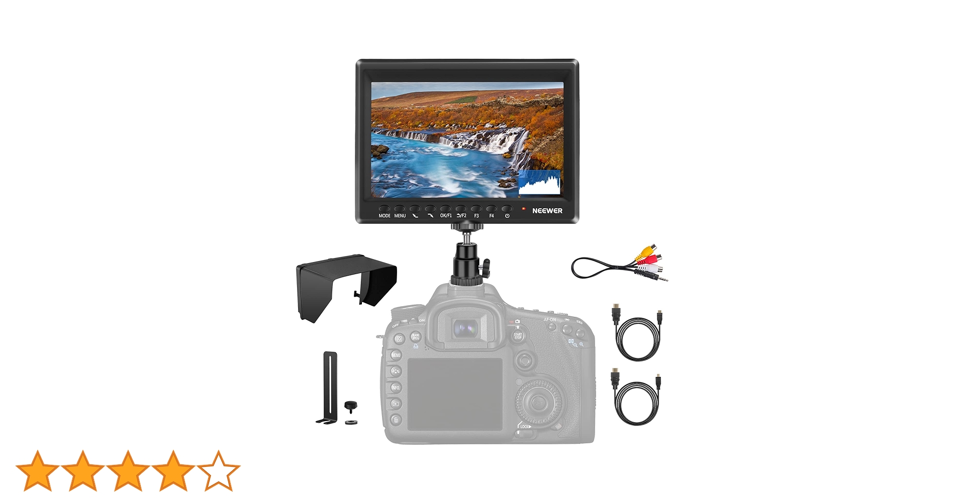 Neewer F200 7インチ フルHD フィールドモニター Amazon | Neewer F200液晶モニター 超薄7インチ1080P